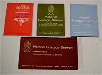 4 pcs British Stamp Books (includes Stamps)