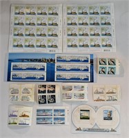Assorted Canada Ship Stamp Corners / Blocks