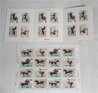 Assorted Canada Horse Stamp Corners / Blocks