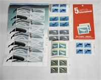 Assorted Canada Whale Stamp Corners / Blocks