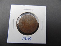 1909 Canadian One Cent Coin