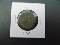 1910 Canadian One Cent Coin