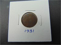 1931 Canadian One Cent Coin
