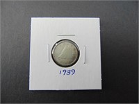 1939 Canadian Ten Cent Coin