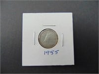 1955 Canadian Ten Cent Coin