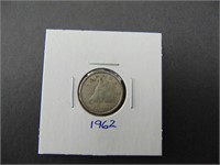 1962 Canadian Ten Cent Coin