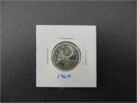 1964 Canadian Twenty - Five Cent Coin