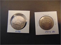 1971 BC  1972   Canadian Dollar Coins