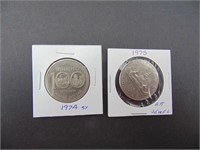 1974 SY   1975 Canadian Dollar Coins