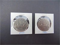1979  1980  Canadian Dollar Coins