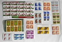 Assorted CanadaSports Stamp Corners / Blocks