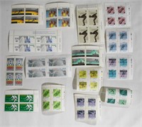 Assorted Canada Sports Stamp Corners / Blocks