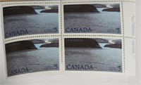 $5 Corner Block Canada Stamps