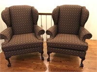 Two Wing Back Upholstered Chairs by Fairfield