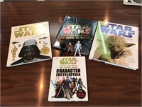 Star Wars Dictionaries & Three Action Figures