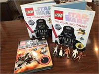 Lego Star Wars Dictionaries & 5 Action Figures