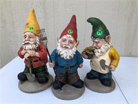 Set of 3 Garden Gnomes