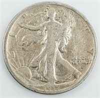 Coin 1917-S Obv. Walking Liberty Half Dollar Fine