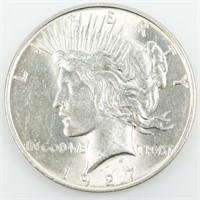 Coin 1927-D Peace Silver Dollar Gem BU