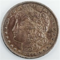 Coin 1894  Morgan Silver Dollar VF   RARE!