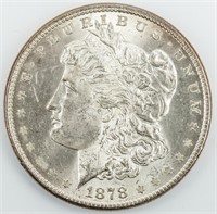 Coin 1878 8TF  Morgan Silver Dollar Gem BU
