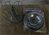 Oven Drip pan & glass holders