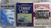 (3) SIGNED AVIATION THEME WW2 BOOKS:  COMER, CHILD