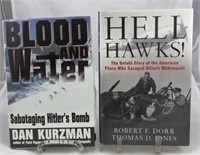 (2) SIGNED WW2 THEME BOOKS: DORR & JONES, KURZMAN