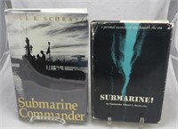 (2) WWII SUBMARINE BOOKS, AUTHOR SIGNED Com. Beach