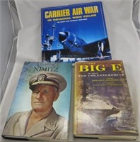 (3)WW2 NAVY THEME BOOKS - AIR COMBAT, NIMITZ & BIG