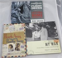 (3) WWII BOOKS - LETTERS HOME & PERSONAL ACCOUNTS,