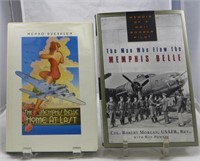 (2) WWII BOOKS - MEMPHIS BELLE - ROBERT MORAN SIGN