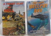 (2) WW2 AVIATION BOOKS - HELLCAT ACES - ARBUCKLE &