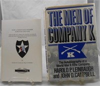 WW2 RIFLE COMPANY THEME BOOKS - CURLEY & LEINBAUGH