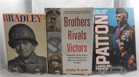 (3) WWII BOOKS - GENERALS: BRADLEY, PATTON, ETC.
