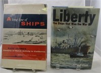 (2) NAVAL RELATED BOOKS:  LIBERTY SHIPS & MARE ISL