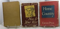 (3) ERNIE PYLE WW2 BOOKS