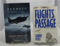 (2) WW2 BOOKS - AVIATORS:  HYNES, BRADLEY, SIGNED