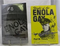 (2) WORLD WAR 2 THEME BOOKS - ENOLA GAY - TIBBETS