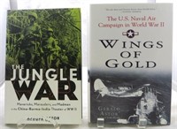 (2) WWII BOOKS, GERALD ASTOR: JUNGLE WAR & WINGS O
