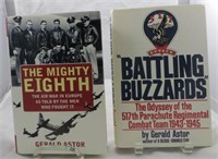 (2) WW2 BOOKS, ASTOR: BATTLING BUZZARDS, MIGHTY EI