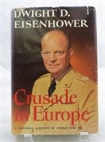 WW2 BOOK: EISENHOWER, CRUSADE IN EUROPE, SIGNED by