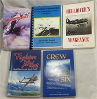 (5) WW2 SOFTCOVER AVIATION THEME BOOKS: SWEET, JOH