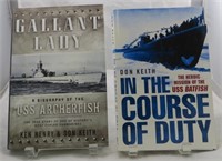 (2) WW2 BOOKS:  NAVAL THEMES:  USS BATFISH & ARCHE