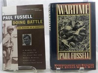 (2) WW2 BOOKS, PAUL FUSSELL, SIGNED