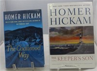 (2) WWII, ETC. HARDCOVER HOMER HICKAM SIGNED BOOKS