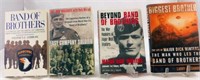 (4) BAND OF BROTHERS / EASY COMPANY BOOKS, SIGNED