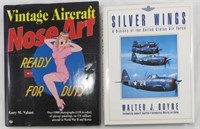 (2) WW2 AVIATION BOOKS - SILVER WINGS & NOSE ART S
