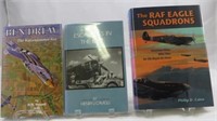 (3) WW2 AVIATION THEME BOOKS:  BEN DREW, RAF SQUAD