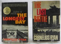 (2) WW2 CORNELIUS RYAN BOOKS, SIGNED  - LONGEST DA